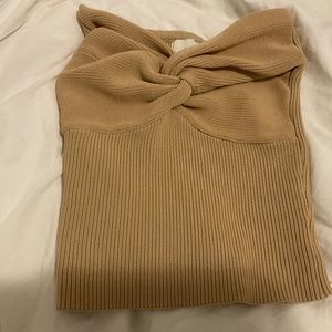 DISSH Anika Twist Top Tan / Gold US Size 2